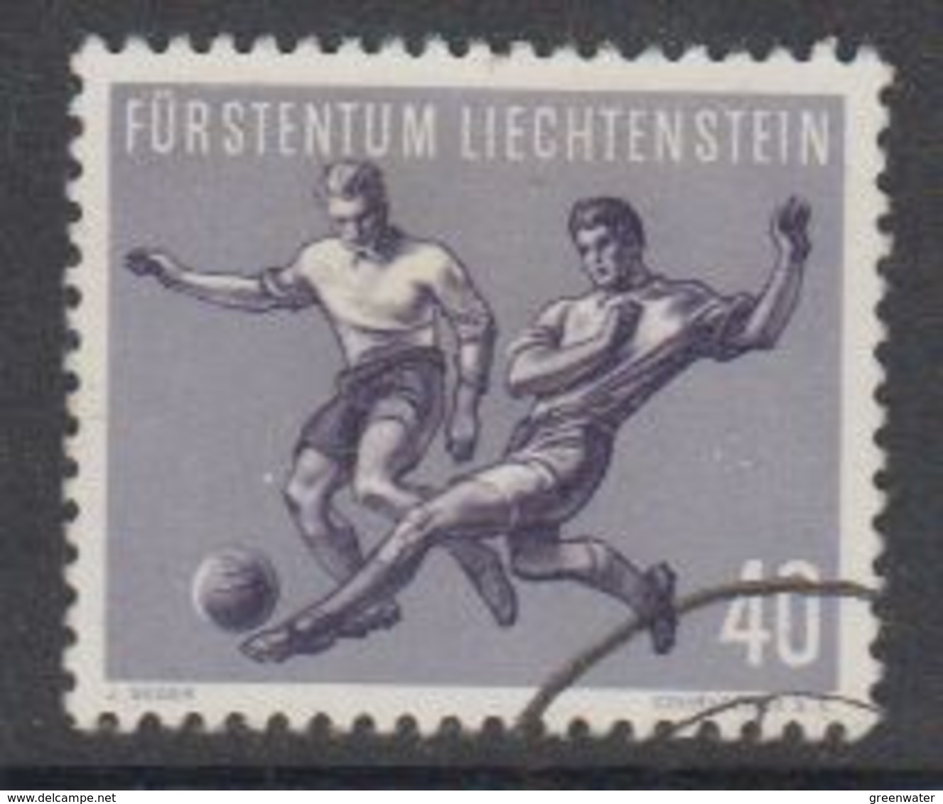 Liechtenstein 1954 Sport I Fussball / Verteidiger 1v Used (42184D) - Gebruikt