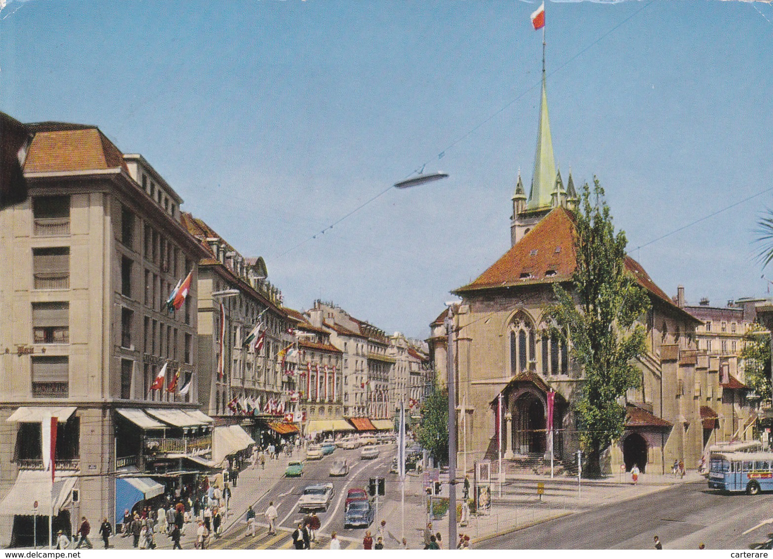 SUISSE,SWITZERLAND,SWISS,HELVETIA,SCHWEIZ,VAUD,LAUSANNE,LOSANNA,VUE ANIMEE,EGLISE - Lausanne