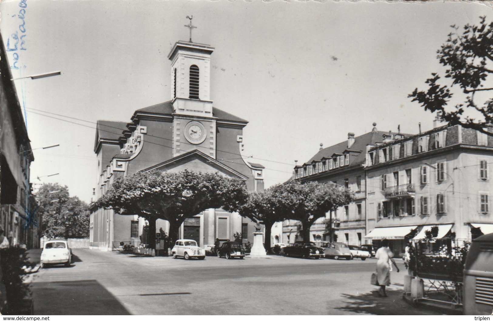 Carouge - L'église Catholique - Voitures - Carouge