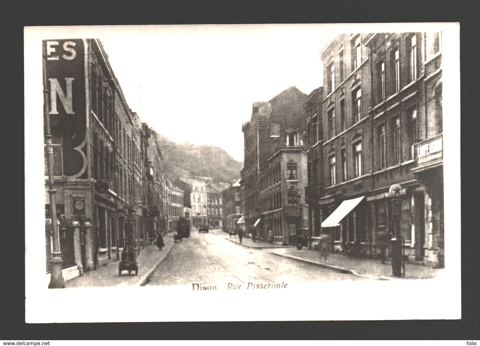 Dison - Rue Pisseroule - Carte Photo Dos Blanc - 13,5 X 9,2 Cm - Dison