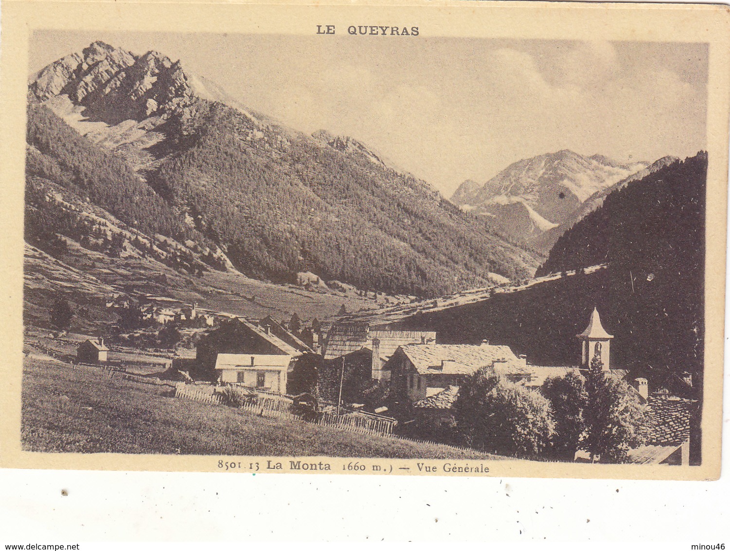 LA MONTA : DANS LE QUEYRAS .VUE GENERALE.N.CIRCULEE.B.ETAT.PETIT PRIX.COMPAREZ!!! - Autres & Non Classés