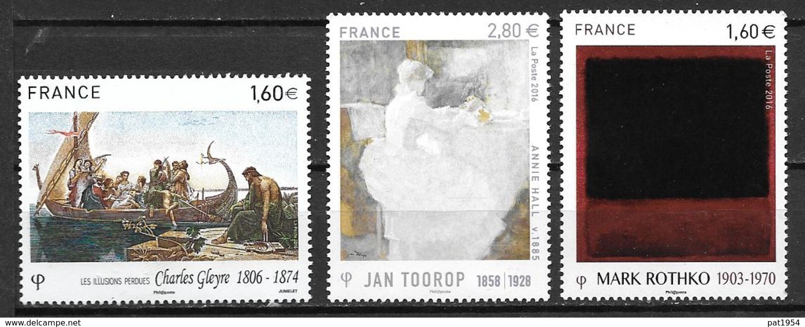 France 2016 N° 5046 - 5033 - 5069 Neufs Série Artistique à La Faciale + 10% - Unused Stamps