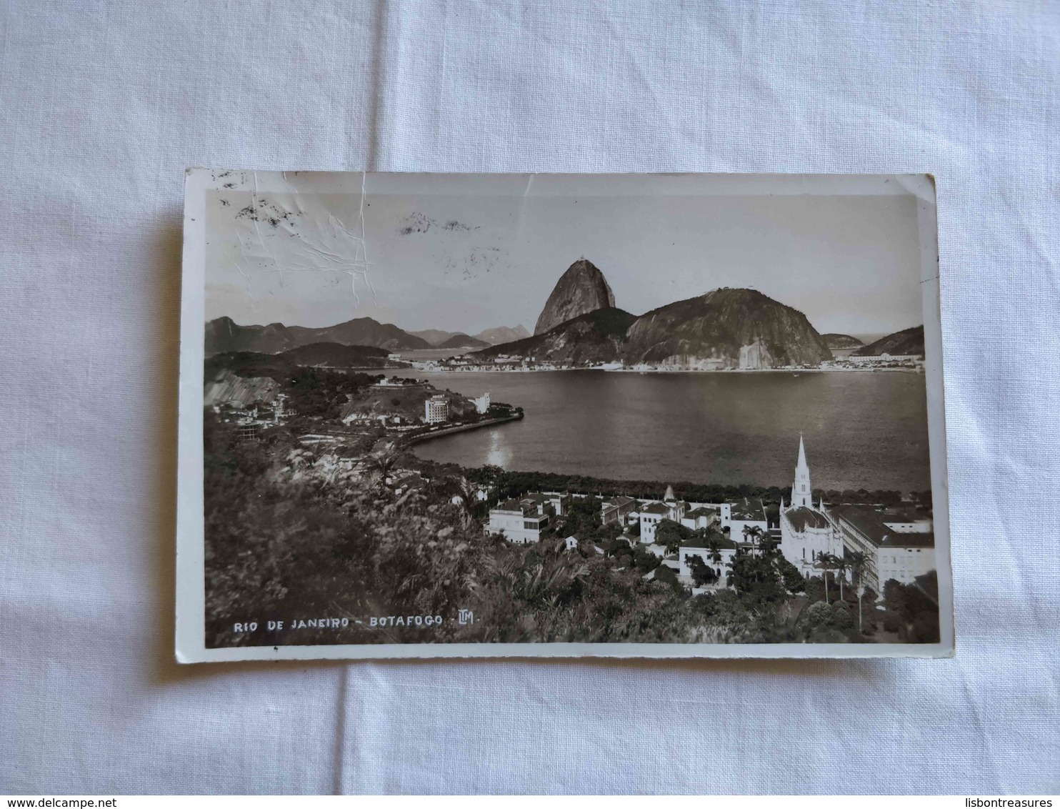 ANTIQUE POSTCARD BRAZIL RIO DE JANEIRO BOTAFOGO CIRCULATED - Rio De Janeiro