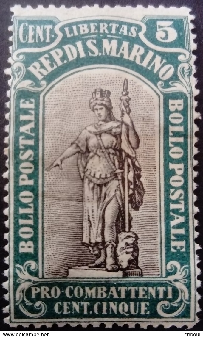 Saint Marin San Marino 1918 Yvert 54 * MH - Neufs