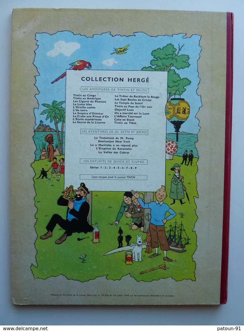 Tintin, Tintin Au Tibet, EO Française Edition Casterman Couleur, 1960, B29 En TBE+ - Tintin