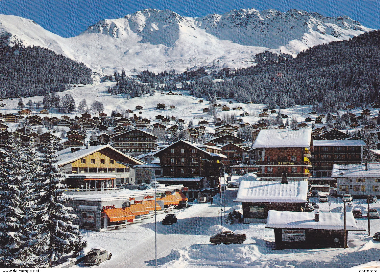 SUISSE,SCHWEIZ,SVIZZERA,SWITZERLAND,HELVETIA,SWISS,VERBIER,VUE AERIENNE,COMMERCE,HOTEL L'ERMITAGE - Other & Unclassified