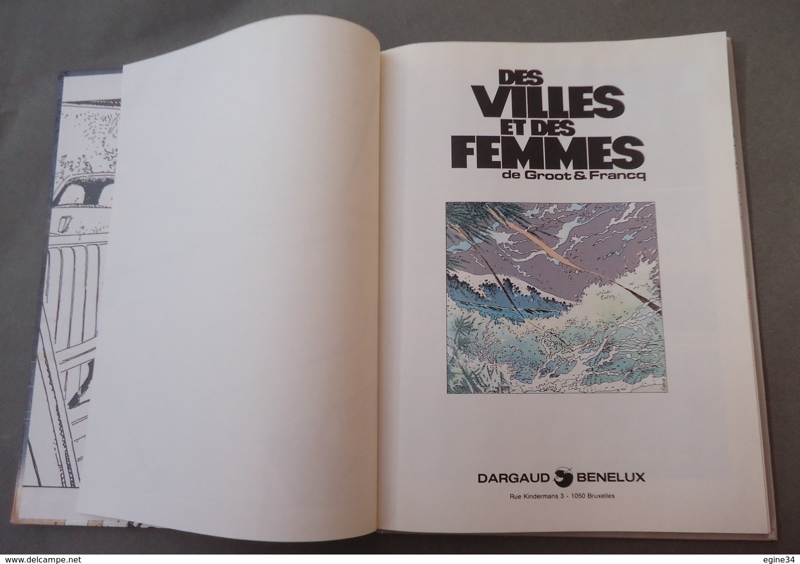 2 BD -Dargaud Benelux- Bob De Groot & Philippe Francq - Des Villes Et Des Femmes - 1987-1988 - Lots De Plusieurs BD