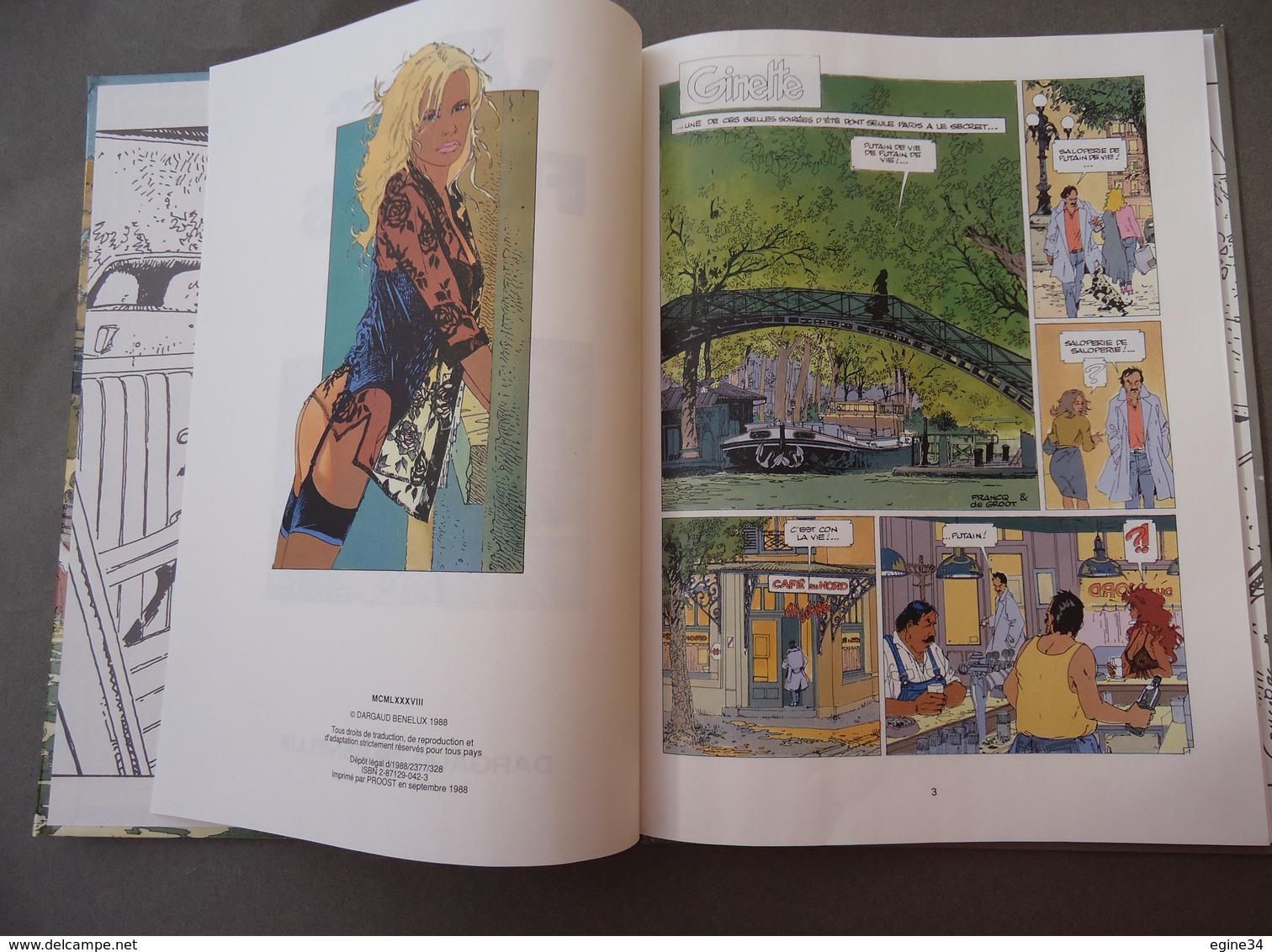 2 BD -Dargaud Benelux- Bob de Groot & Philippe Francq - Des Villes et des Femmes - 1987-1988