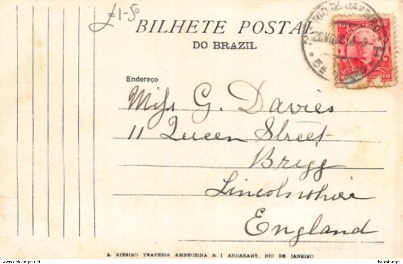 Brazil Ilha Fiscal Rio De Janeiro Boat Island Postcard - Autres