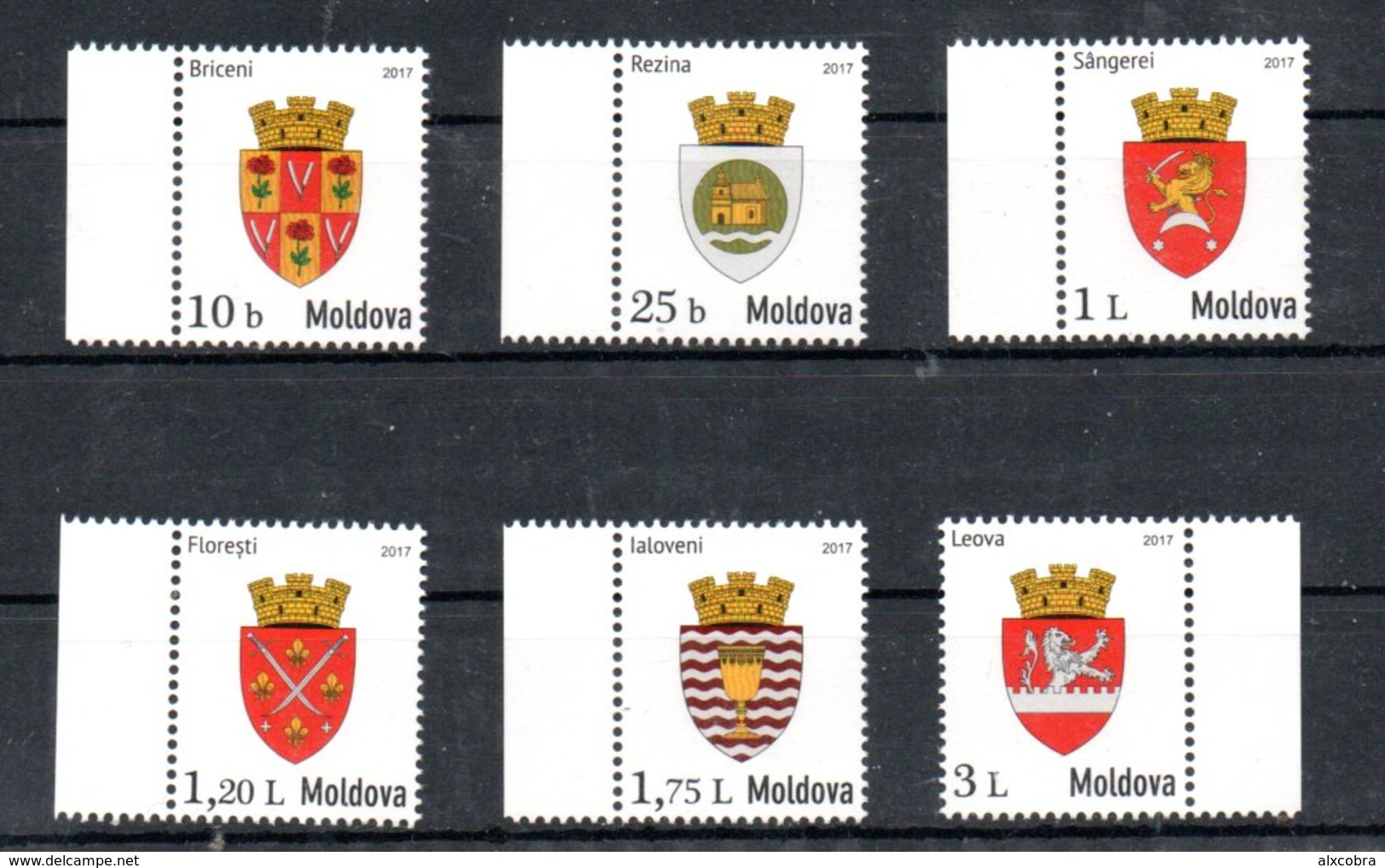 Moldavia Moldova Coat Of Arms 2017 MNH Michel 991-996 - Stamps