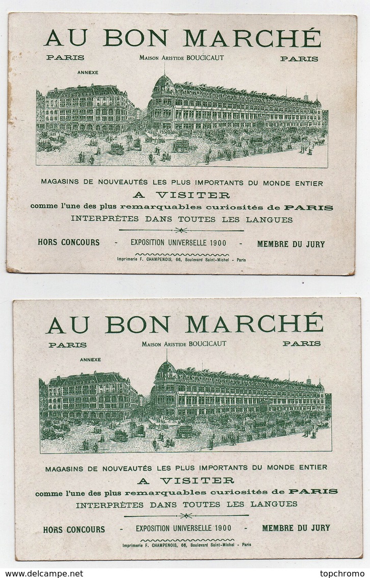 CHROMO Au Bon Marché Champenois Benjamin Rabier Le Chien Savant Enfants Costume Marin Panier Poule (5 Chromos) - Au Bon Marché