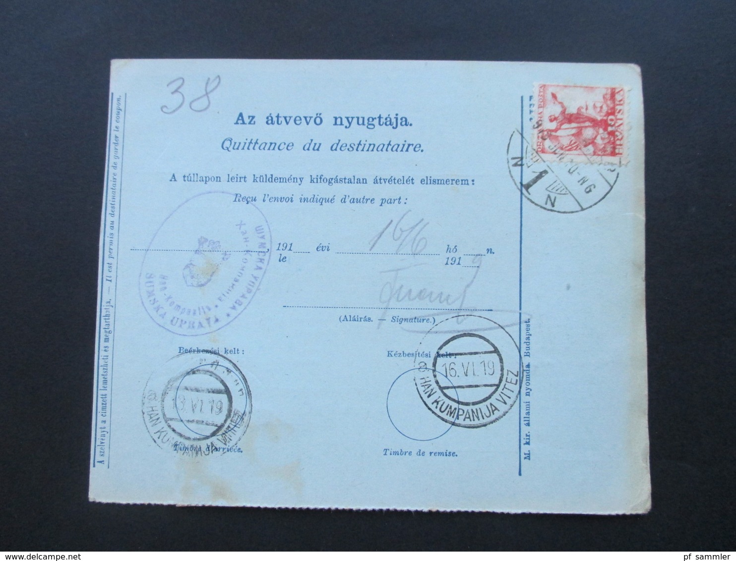 Jugoslawien SHS 1921 Paketkarten 24 Stück mit interessanten Frankaturen und Klebezettel und Stempel!