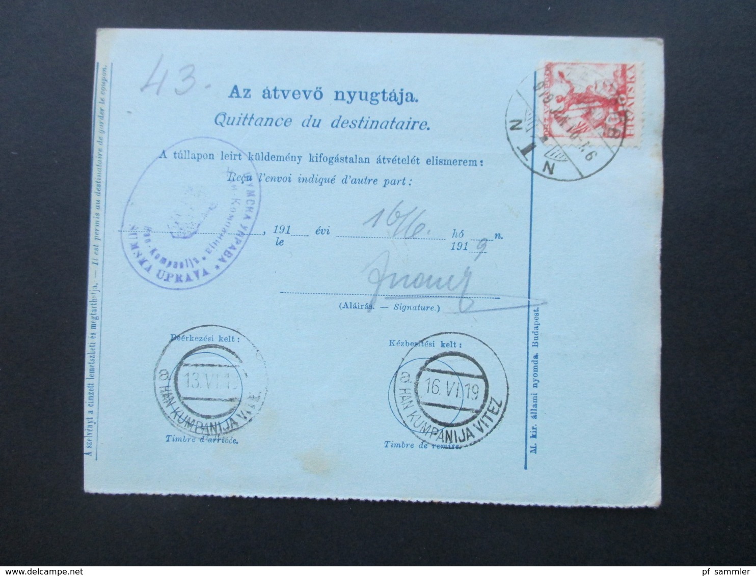 Jugoslawien SHS 1921 Paketkarten 24 Stück mit interessanten Frankaturen und Klebezettel und Stempel!