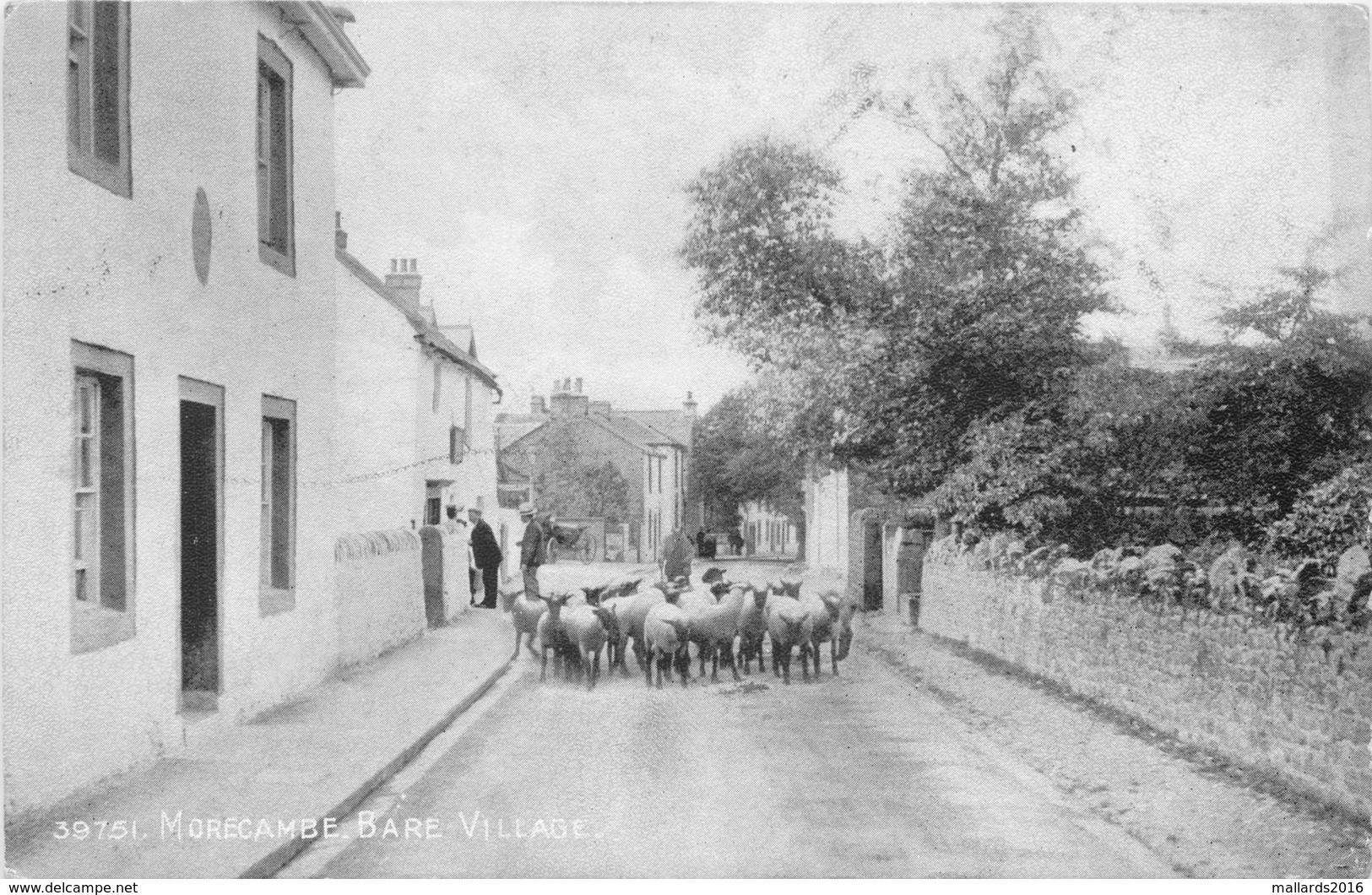 MORECAMBE BARE VILLAGE - POSTED 1914 ~ AN OLD PHOTO POSTCARD #881147 - Other & Unclassified