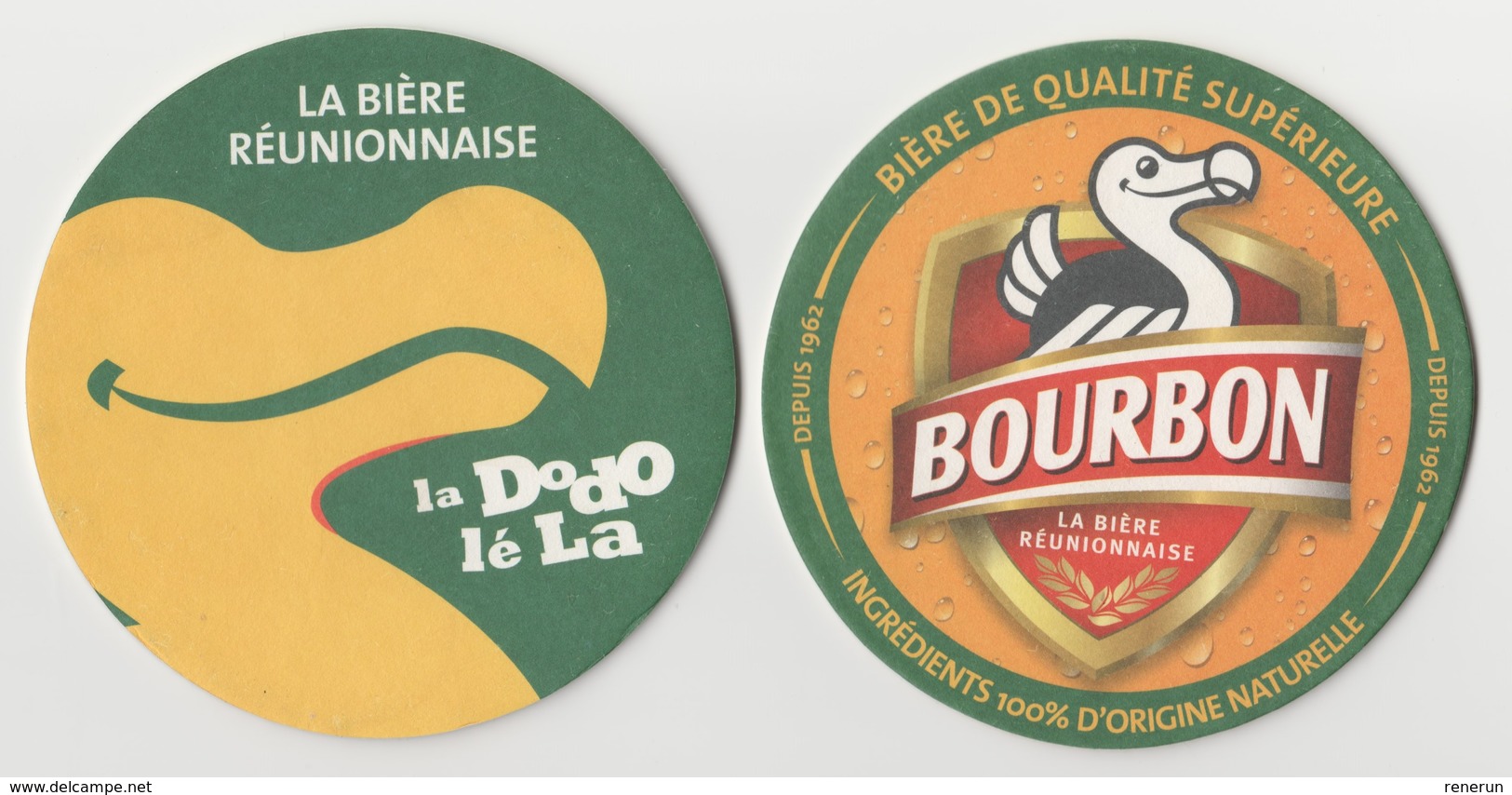 Sous-bocks **neuf**, Bourbon Biere  Ile De LA REUNION Océan Indien.Biere Birra Cerveza Piwo Pils 1 Scanne Recto/verso - Beer Mats