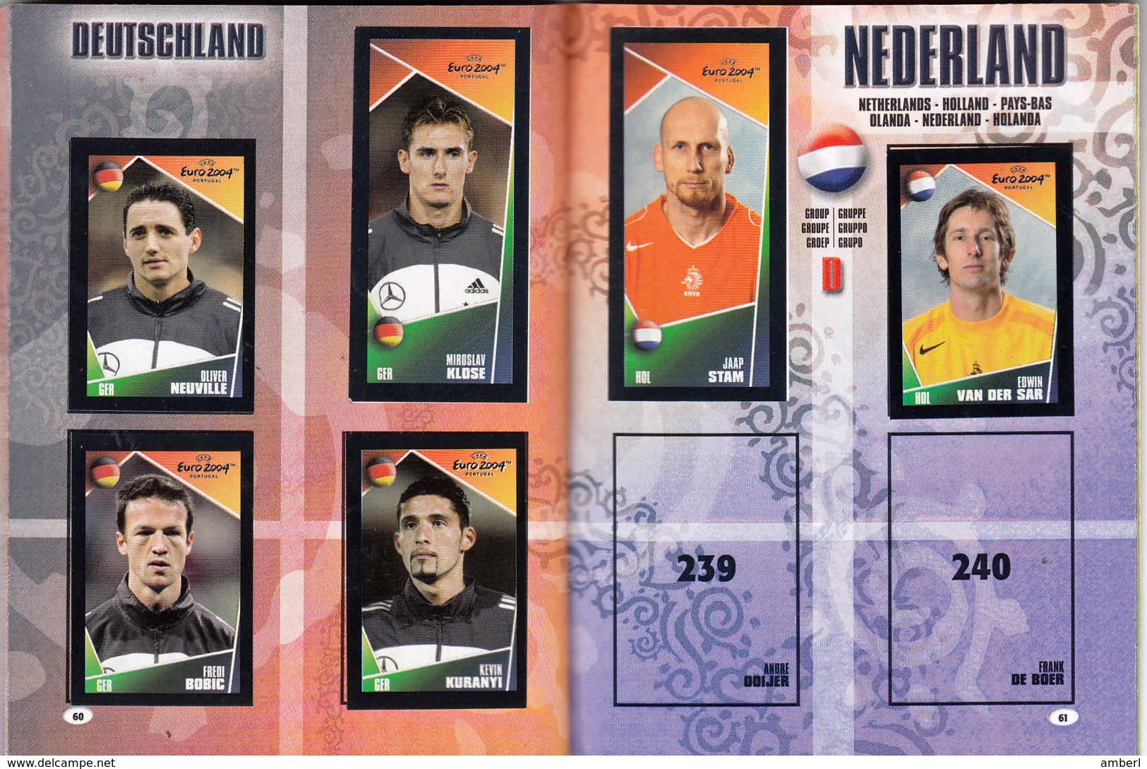 Panini Euro 2004 Portugal Pocketalbum Onvolledig 137 Op 252 Stickers Plus Leeg Album - Edition Néerlandaise