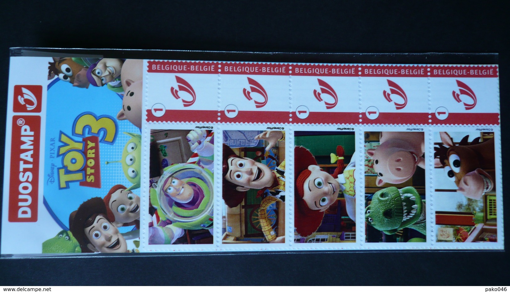 COB DUOSTAMP ** Neuf 	TOY STORY 3 - Feuillet De 5 Timbres - Autres & Non Classés