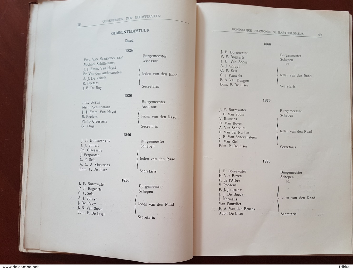 Boek: Merksem 1926 Gedenkboek Eeuwfeesten Harmonie St Bartholomeus Merxem Voorheen en Nu (287 blz ; 16 x 25 cm)