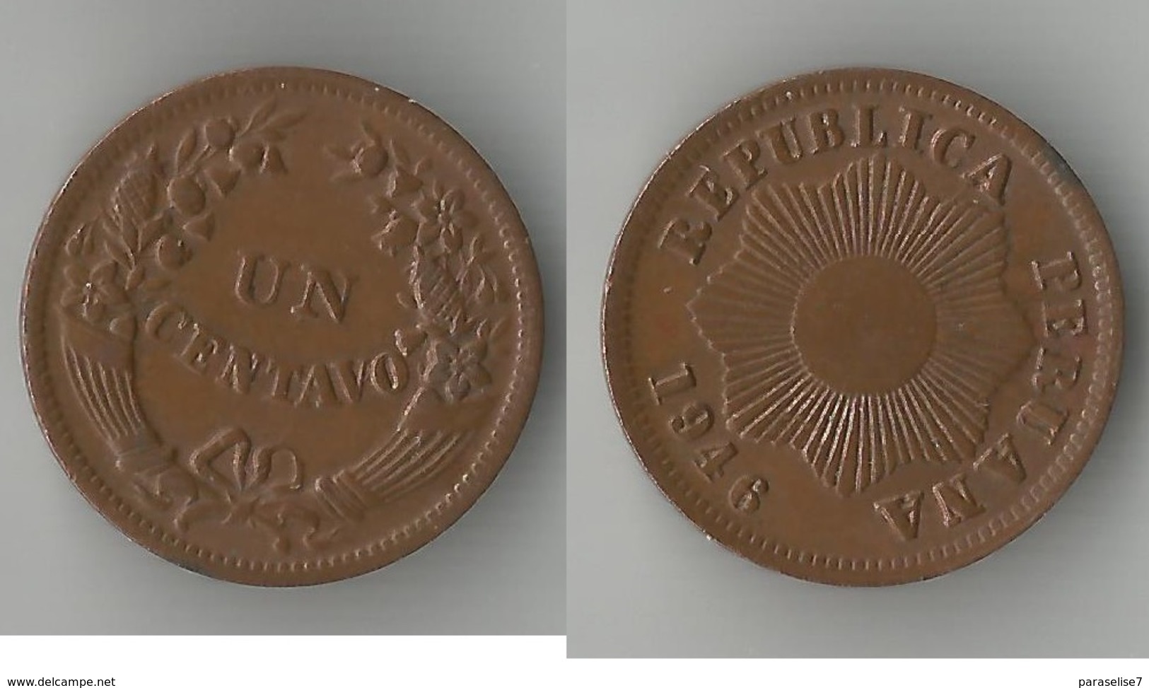 PEROU  1  CENTAVO  1948 - Pérou