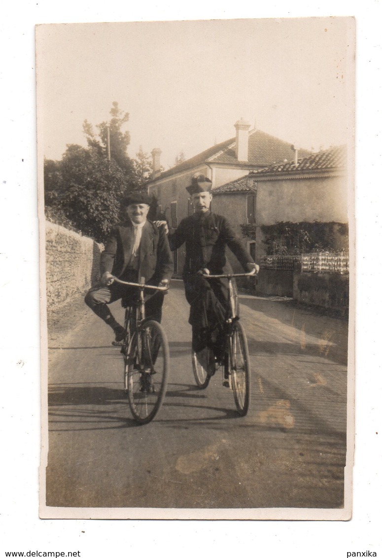 Salies De Bearn.(ou Environs) . Nouste Heste 1934. Crieur Tambour Public. Curé A Velo. RARE. - Salies De Bearn