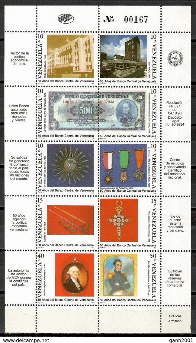 Venezuela 1989 / Venezuelan Bank MNH Banco De Venezuela / Kb36  24 - Venezuela