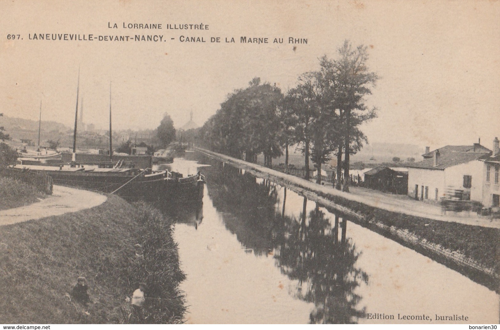 CPA  54 LANEUVILLE DEVANT NANCY PENICHES  CANAL MARNE RHIN - Sonstige & Ohne Zuordnung