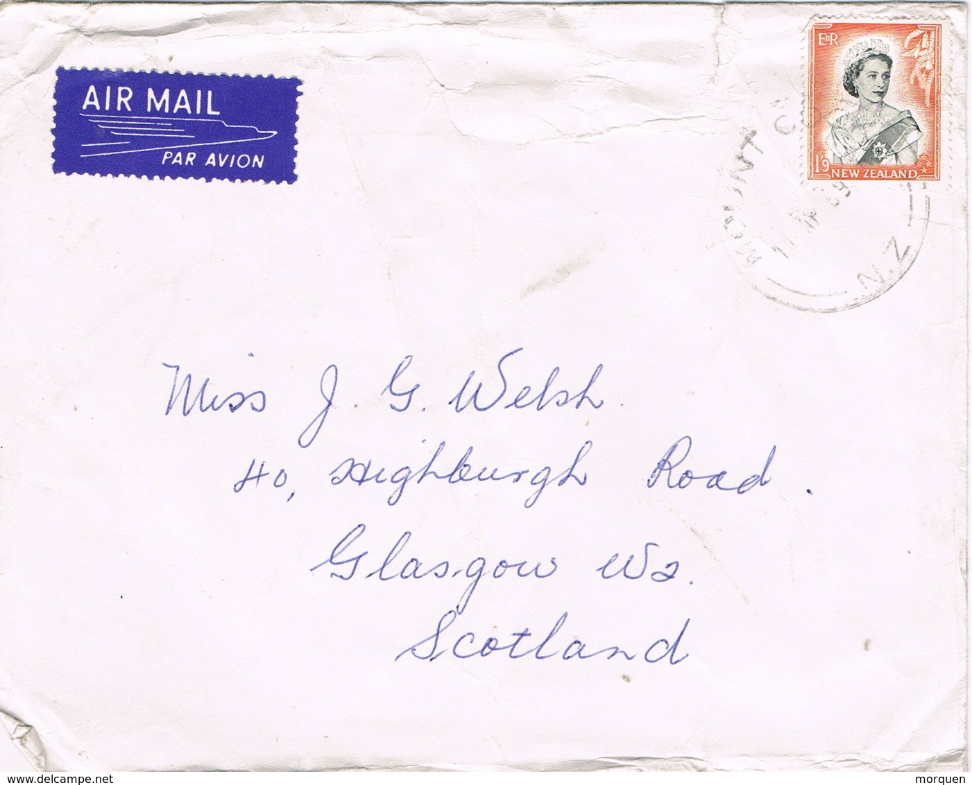 31551. Carta Aerea MOUNT COOK (New Zealand) 1969 To Scotland - Cartas & Documentos