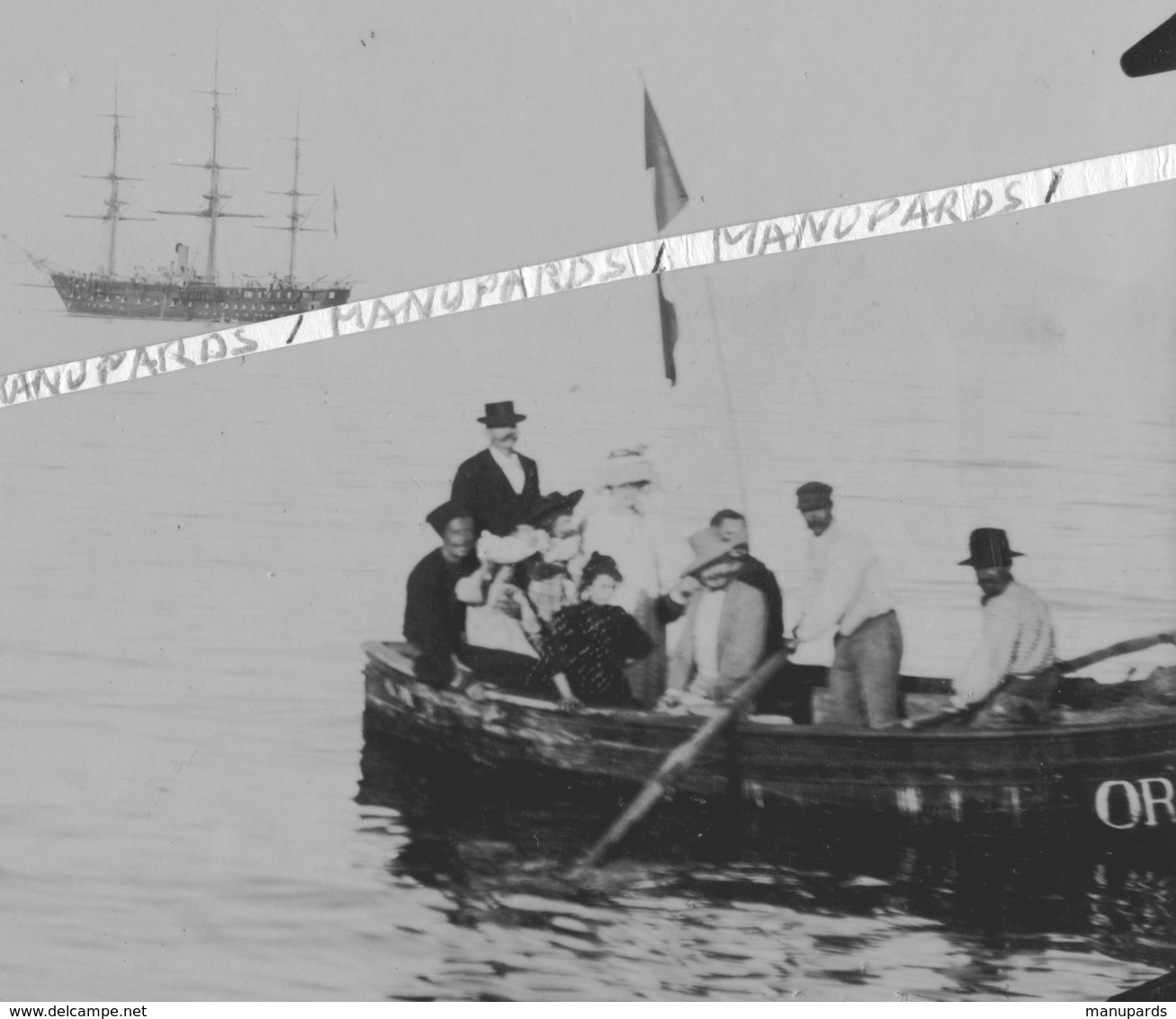 ALGÉRIE / MERS EL KEBIR / PORT DE SAINT ANDRÉ ??? PHOTO / 1900 - 1903 / VUE SUR PHARE ET FORT / VOILIER / TROIS MATS