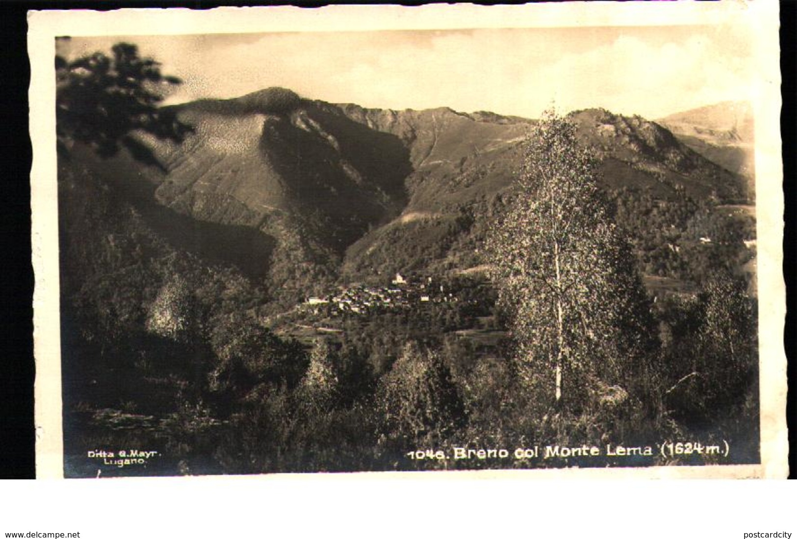 Breno Col Monte Lema 1624m. Lugano Photo Ditta Mayr - Lugano