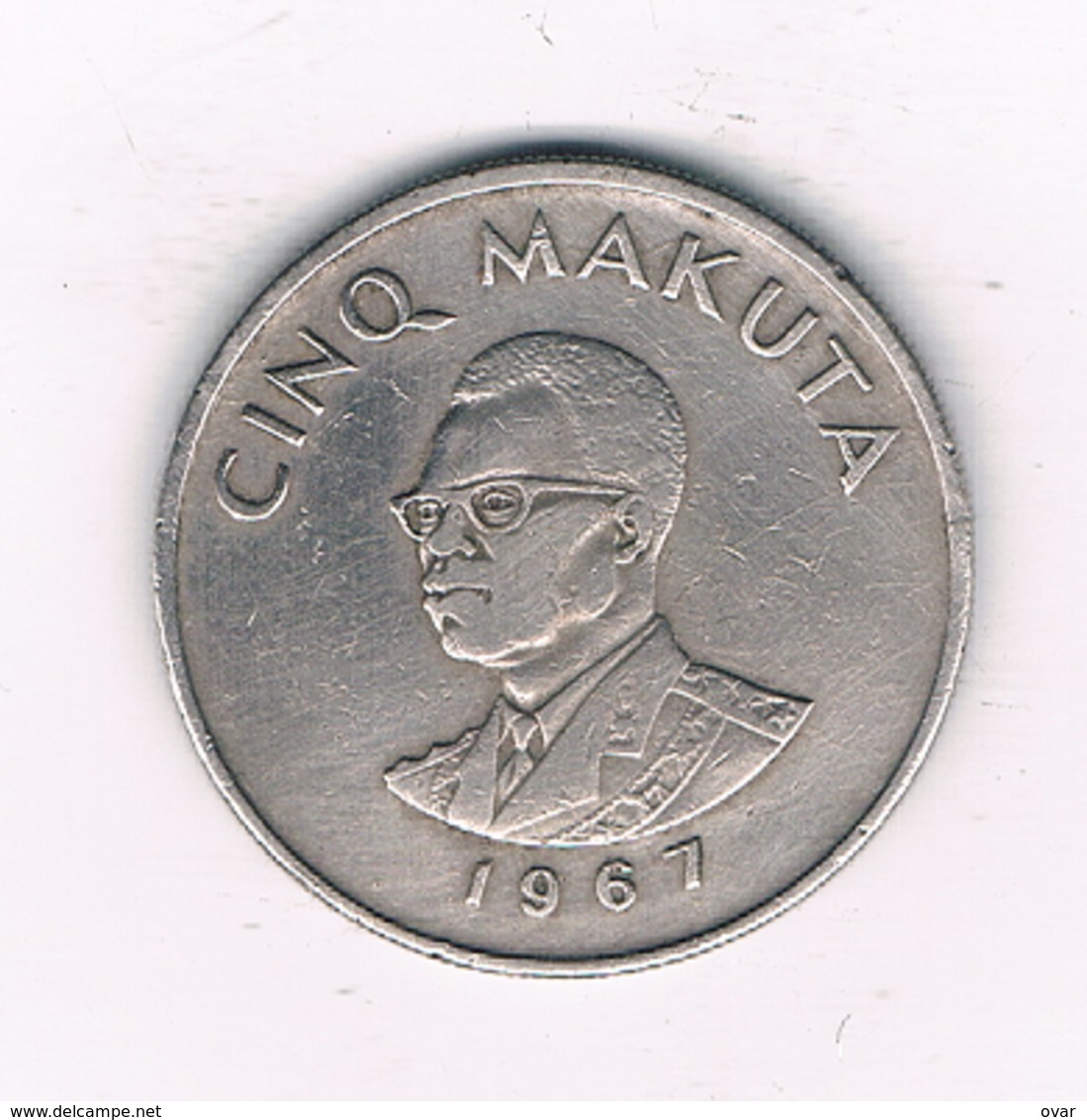 5 MAKUTA   1967 CONGO /2273/ - Congo (République 1960)