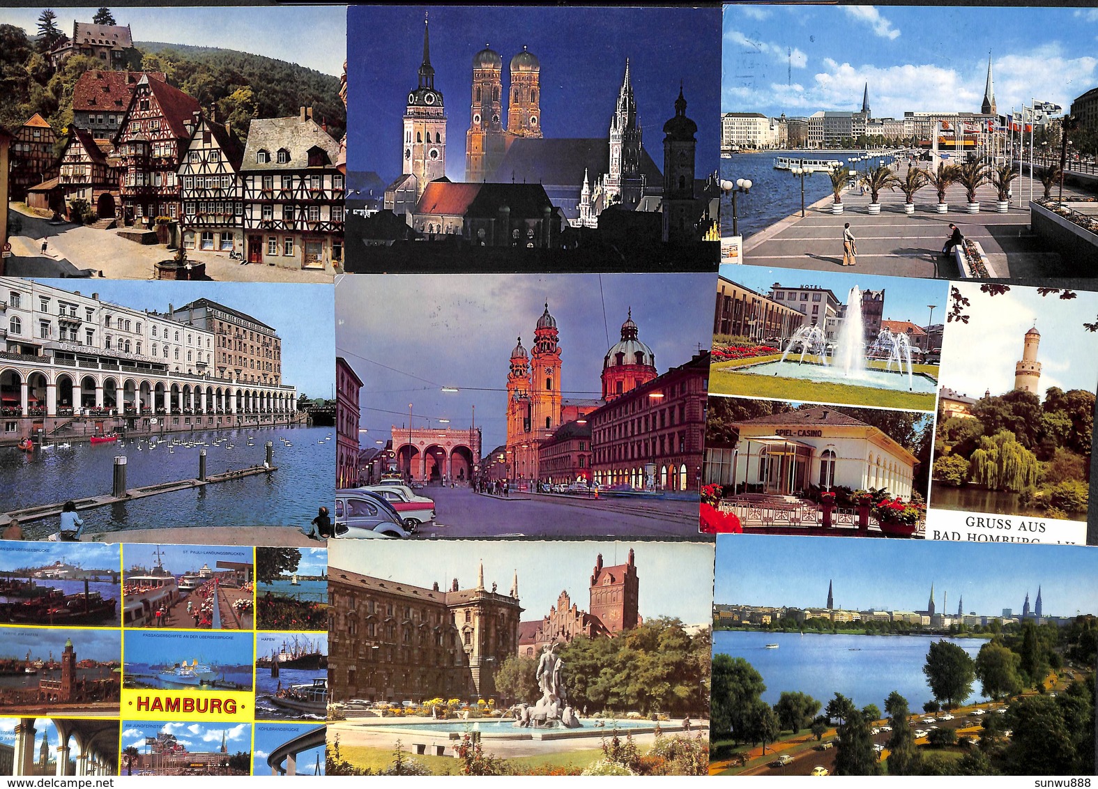 Allemagne Deutschland Germany - Lot 109 Cartes Postcards (voir Zie See Scans, Petit Prix) - 100 - 499 Cartes