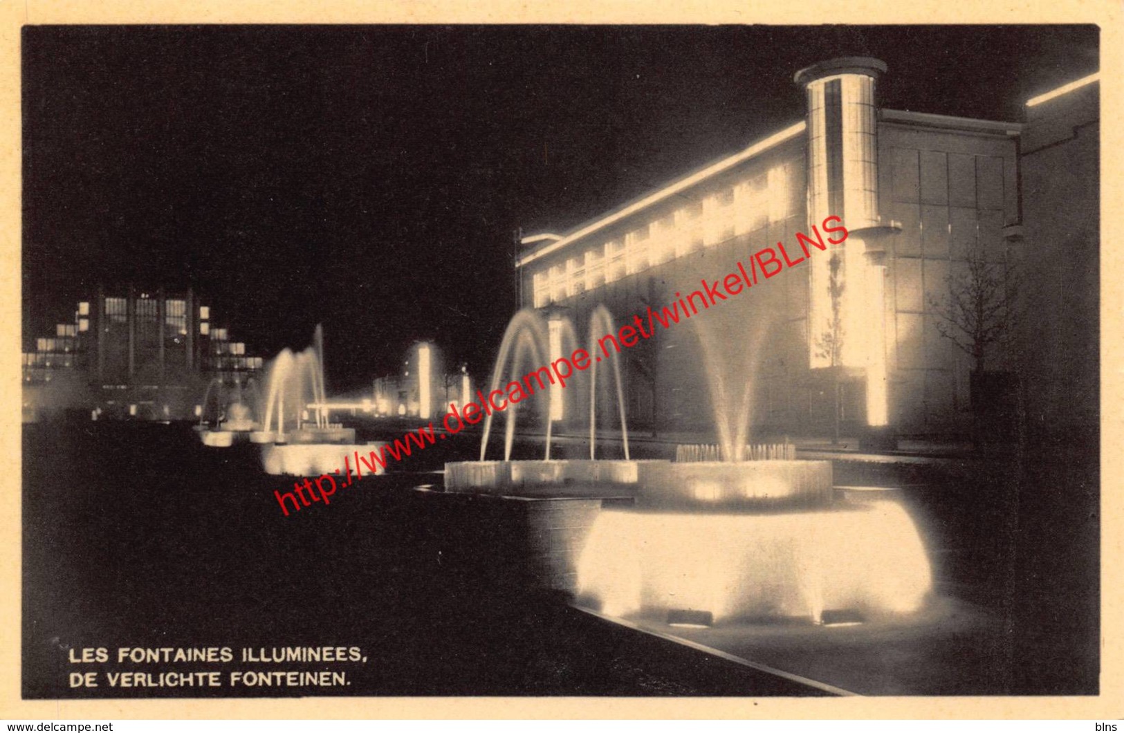 Les Fontaines Illuminées - Exposition Universelle Et Internationale De Bruxelles 1935 - Brussel Bruxelles - Expositions Universelles