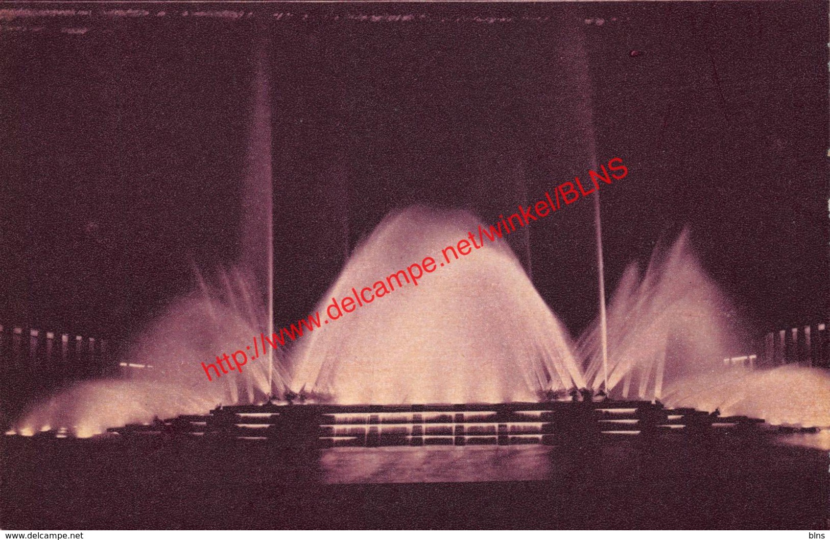 Jeux D'eau Et Fontaines Lumineuses - Exposition Universelle Et Internationale De Bruxelles 1935 - Brussel Bruxelles - Expositions Universelles