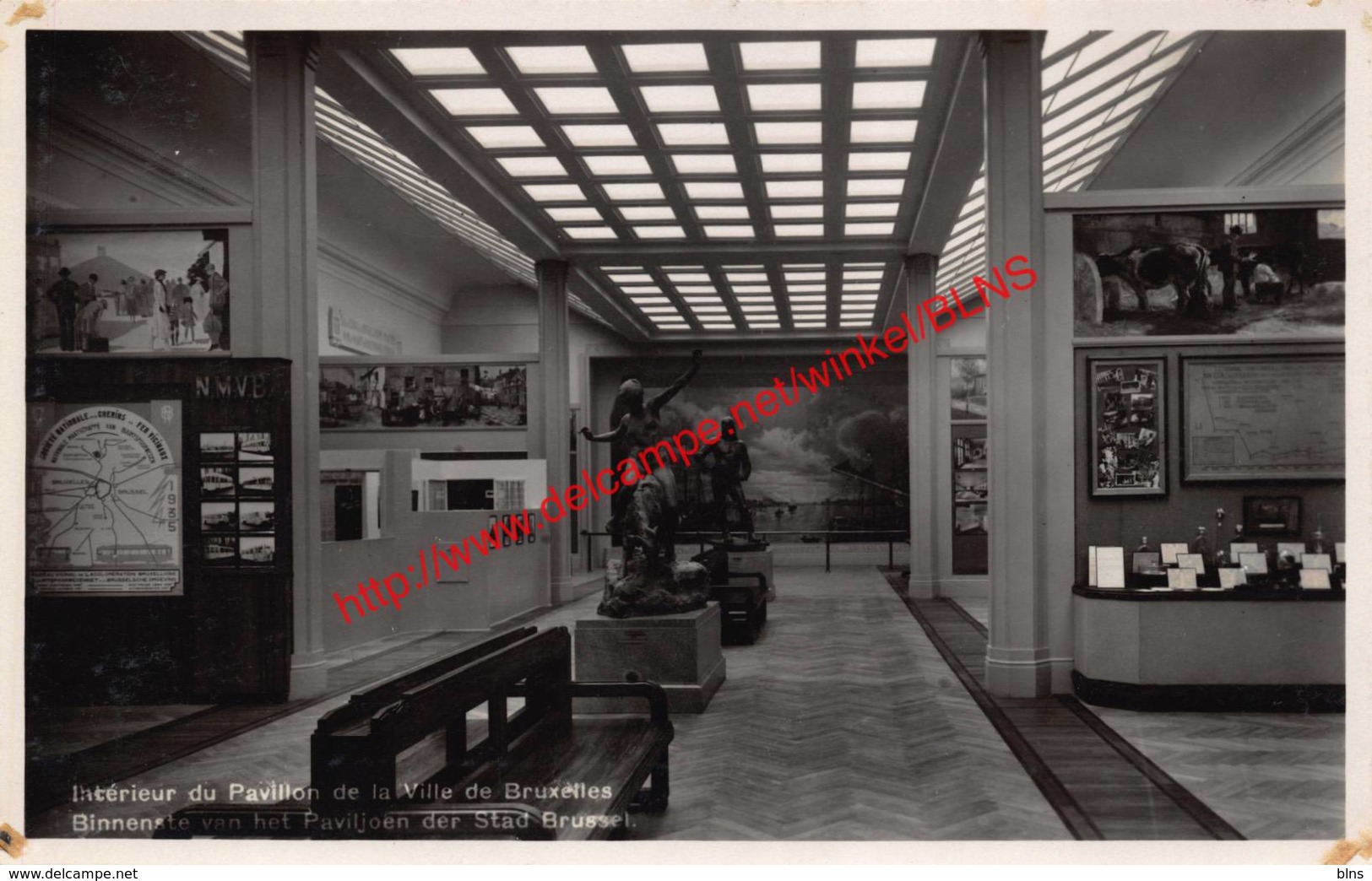 Intérieur Du Pavillon De La Ville De Bruxelles - Exposition Universelle Et Internationale De Bruxelles 1935 - Brussel Br - Expositions Universelles