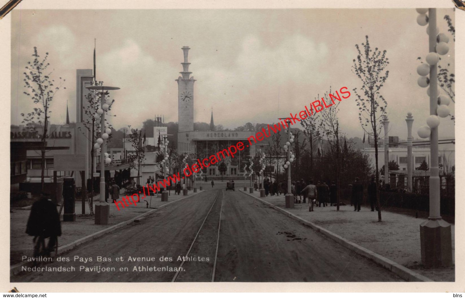 Pavillon Des Pays-Bas Et Avenue Des Athlètes - Exposition Universelle Et Internationale De Bruxelles 1935 - Brussel Brux - Expositions Universelles