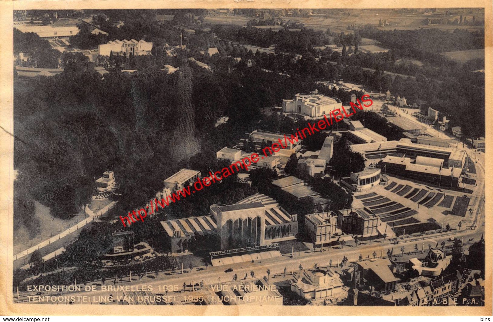 Vue Aérienne - Exposition Universelle Et Internationale De Bruxelles 1935 - Brussel Bruxelles - Expositions Universelles