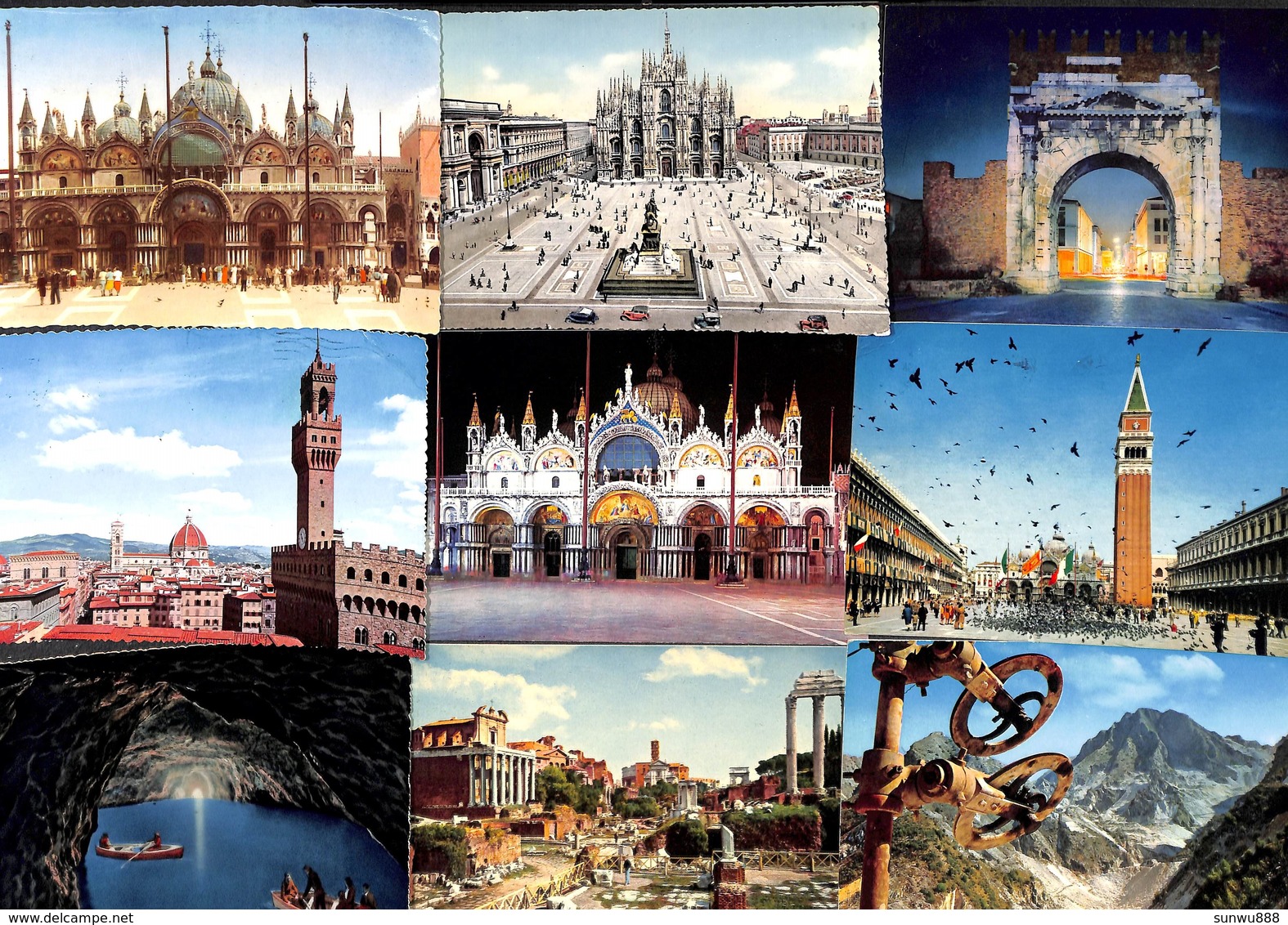 Italie Italy Italia - Lot 82 cartes postcards (voir zie see scans, petit prix)