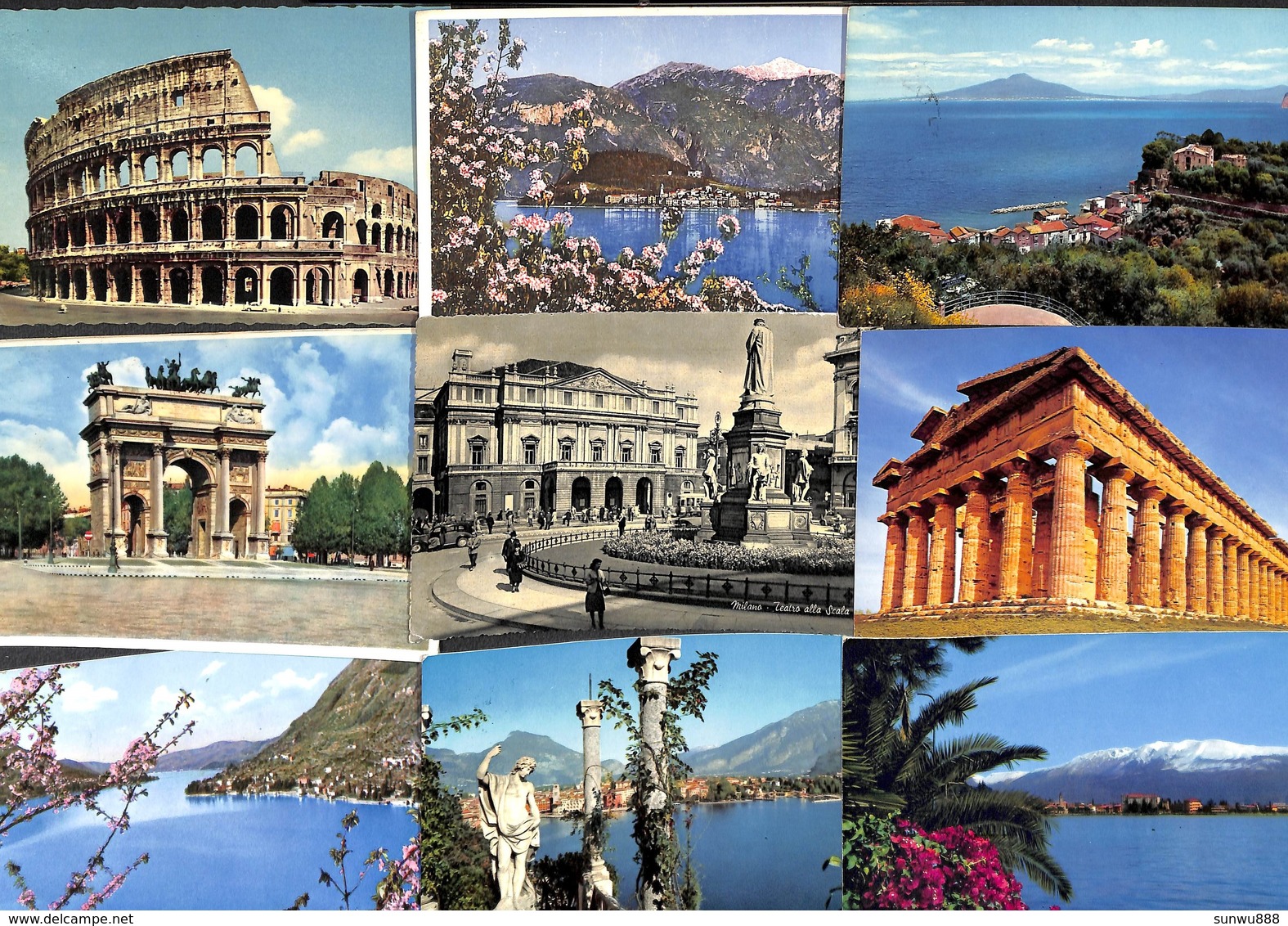 Italie Italy Italia - Lot 82 cartes postcards (voir zie see scans, petit prix)