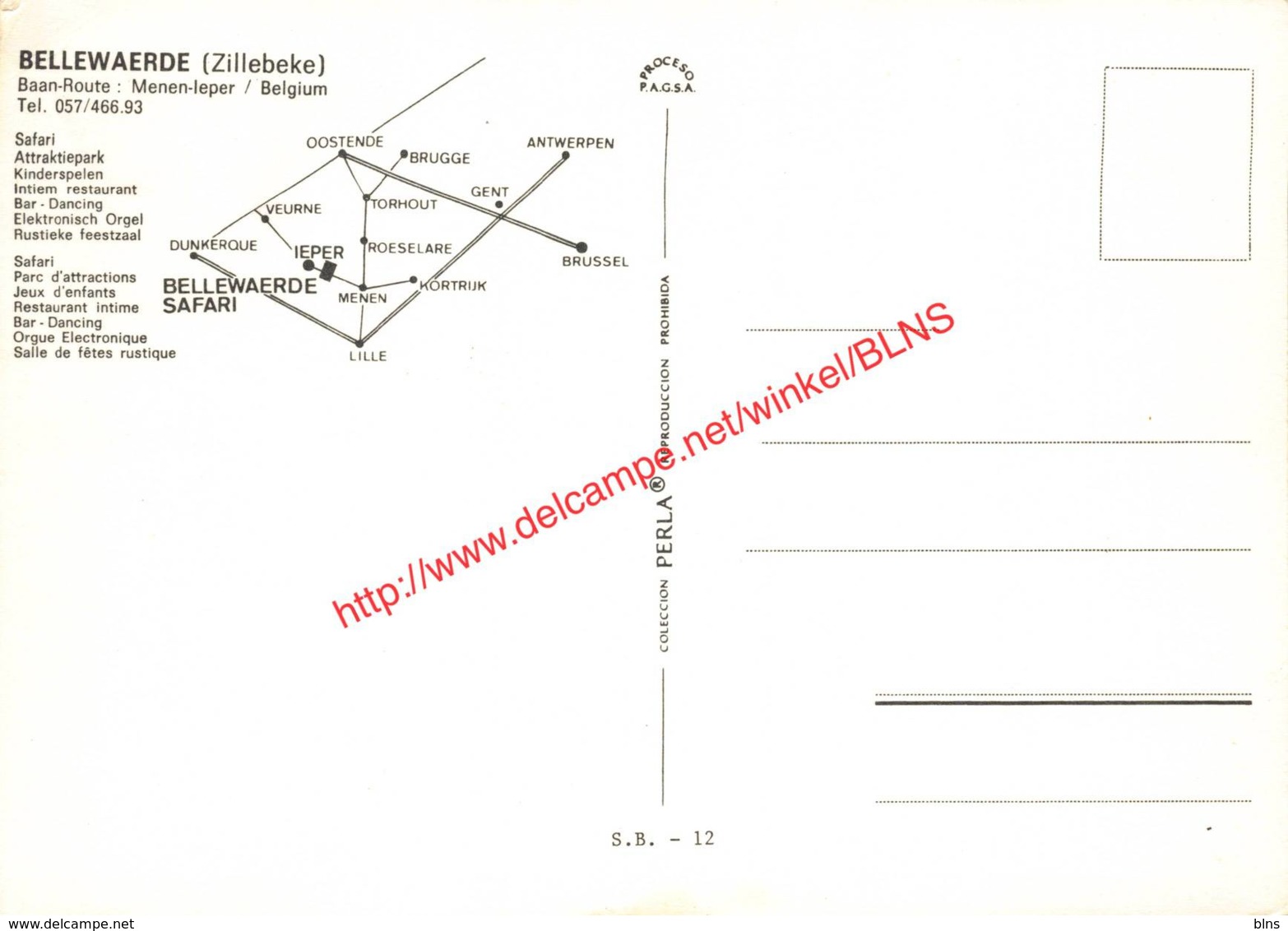 Bellewaerde-Park - Meenseweg - Zillebeke - Ieper - Ieper