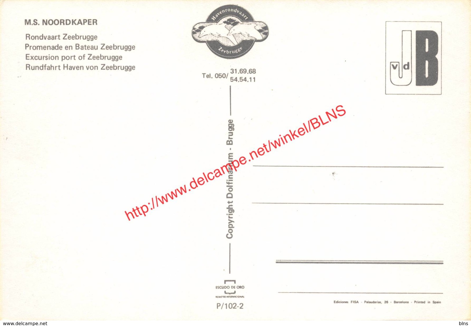 M.S. Noordkaper - Rondvaarten - Zeebrugge - Zeebrugge