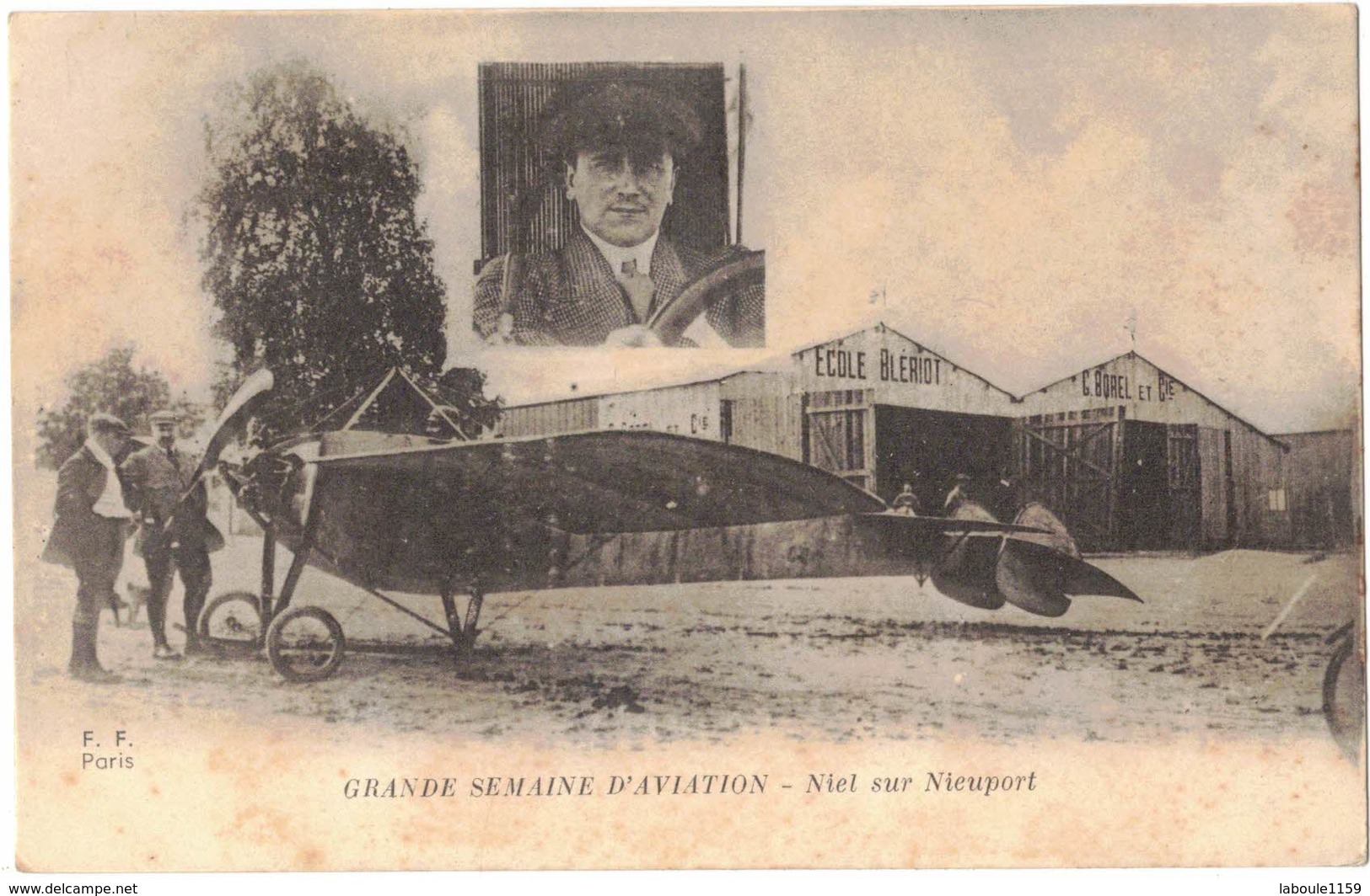 BELGIQUE NIEUPOORT NIEUPORT TRANSPORT AVIATION AVION AVIATEUR NIEL - HANGARD ECOLE BLERIOT BOREL ET CIE - Nieuwpoort