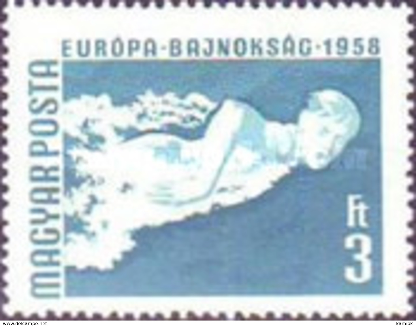 USED  STAMPS Hungary - International Wrestling and European Swimming -1958