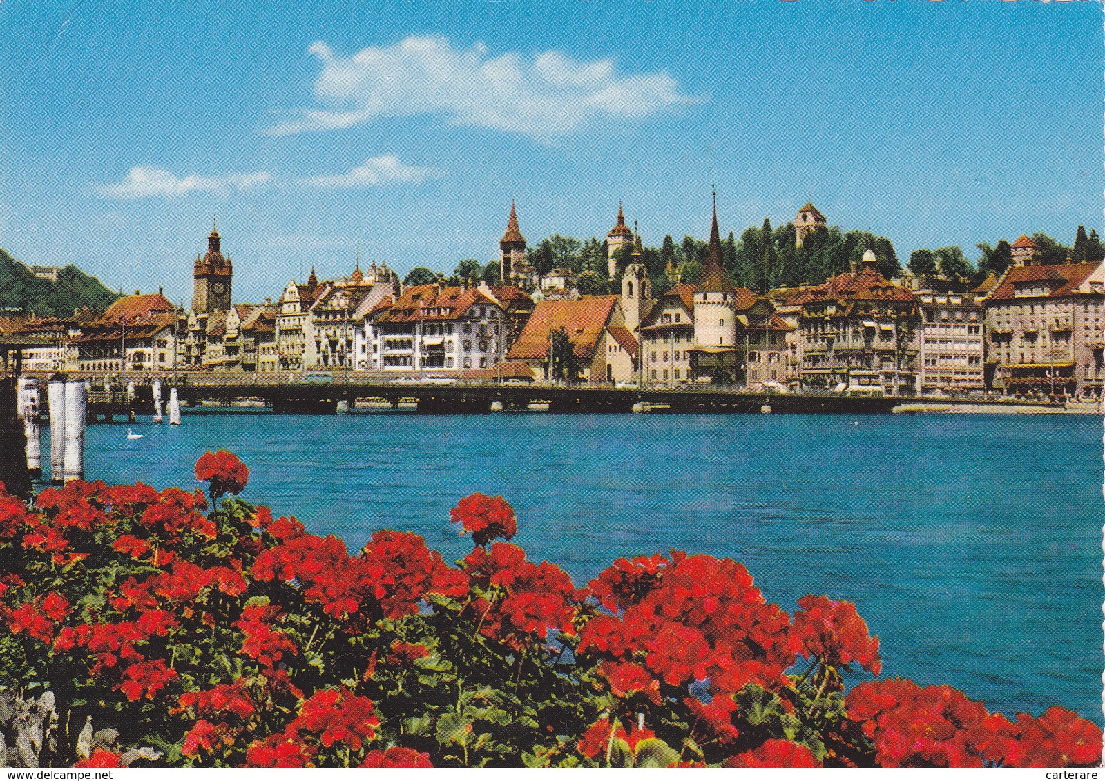 SUISSE,SWISS,SWITZERLAND,SCHWEIZ,SVIZZERA,LUZERN,LUCERN,PONT,FLEURS - Luzern