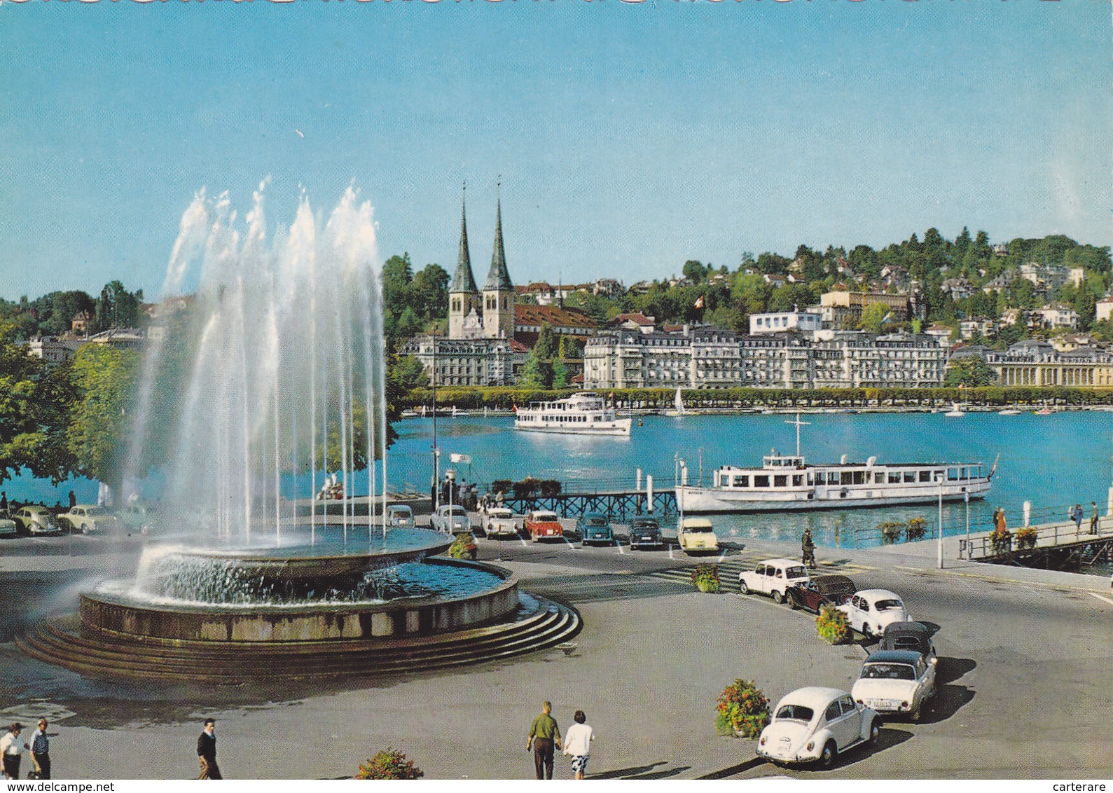 SUISSE,SWISS,SWITZERLAND,SCHWEIZ,SVIZZERA,LUZERN,LUCERN,FONTAINE,ROND POINT,LAC - Luzern