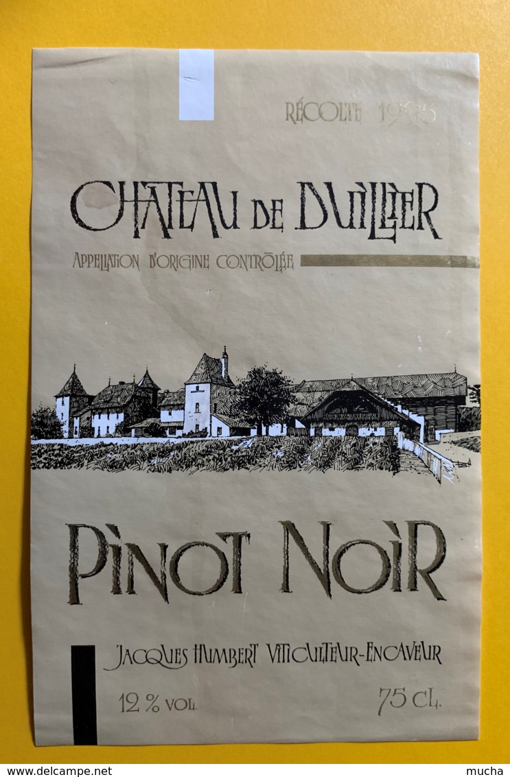 100103 - Château De Duillier Pinot Noir 1995 Suisse - Autres & Non Classés