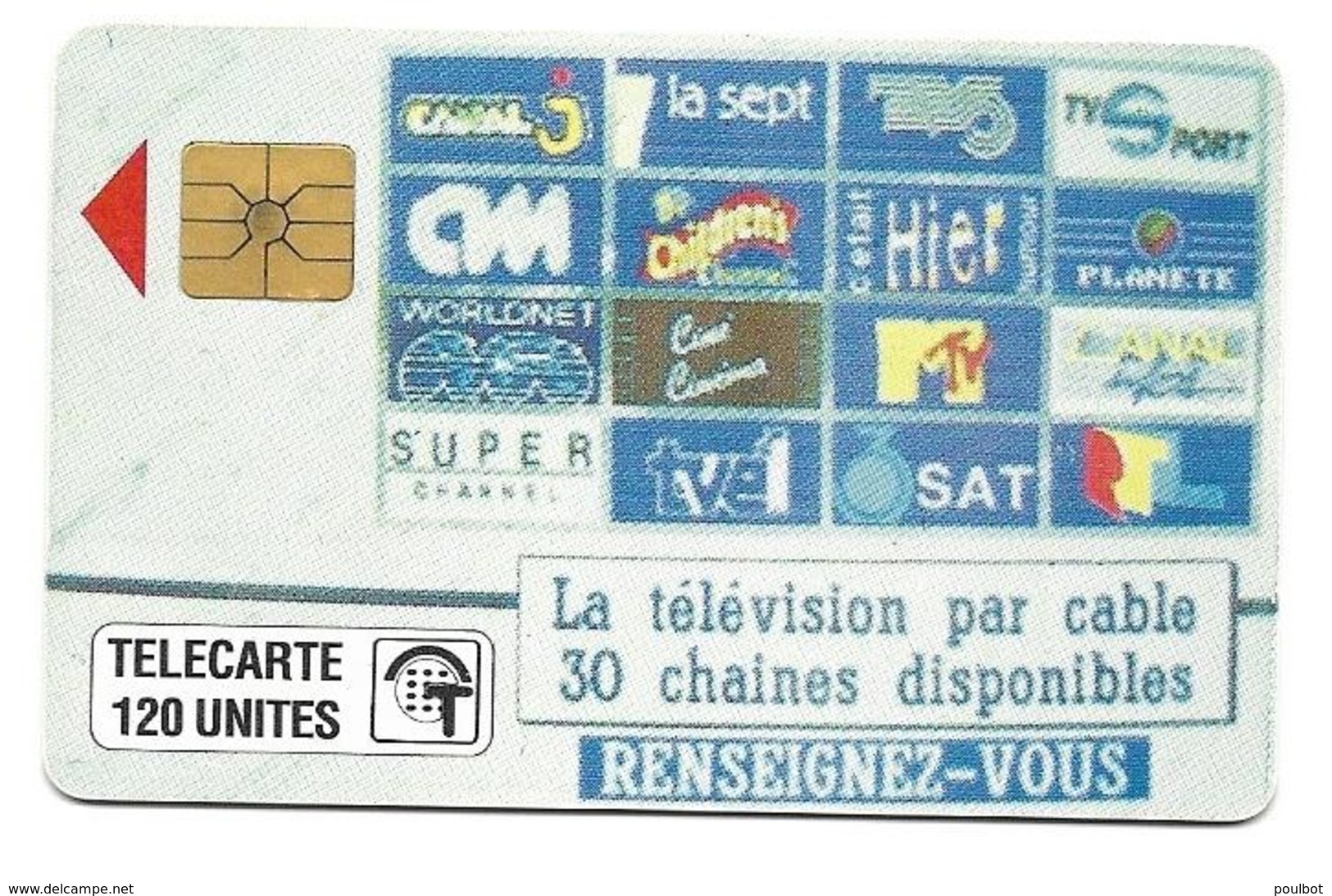 Télécarte Monaco MF 13  Télé Cablée 120U - Monace