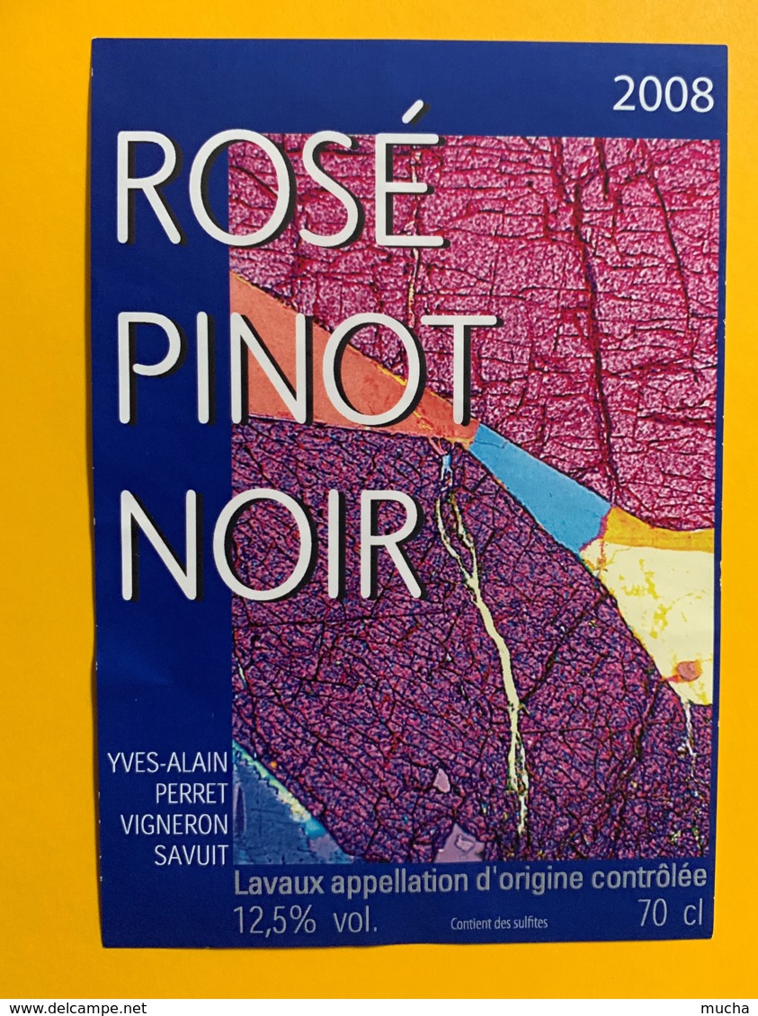 10120 - Rosé De Pinot Noir 2008 Yves Alain Perret Savuit Suisse - Autres & Non Classés