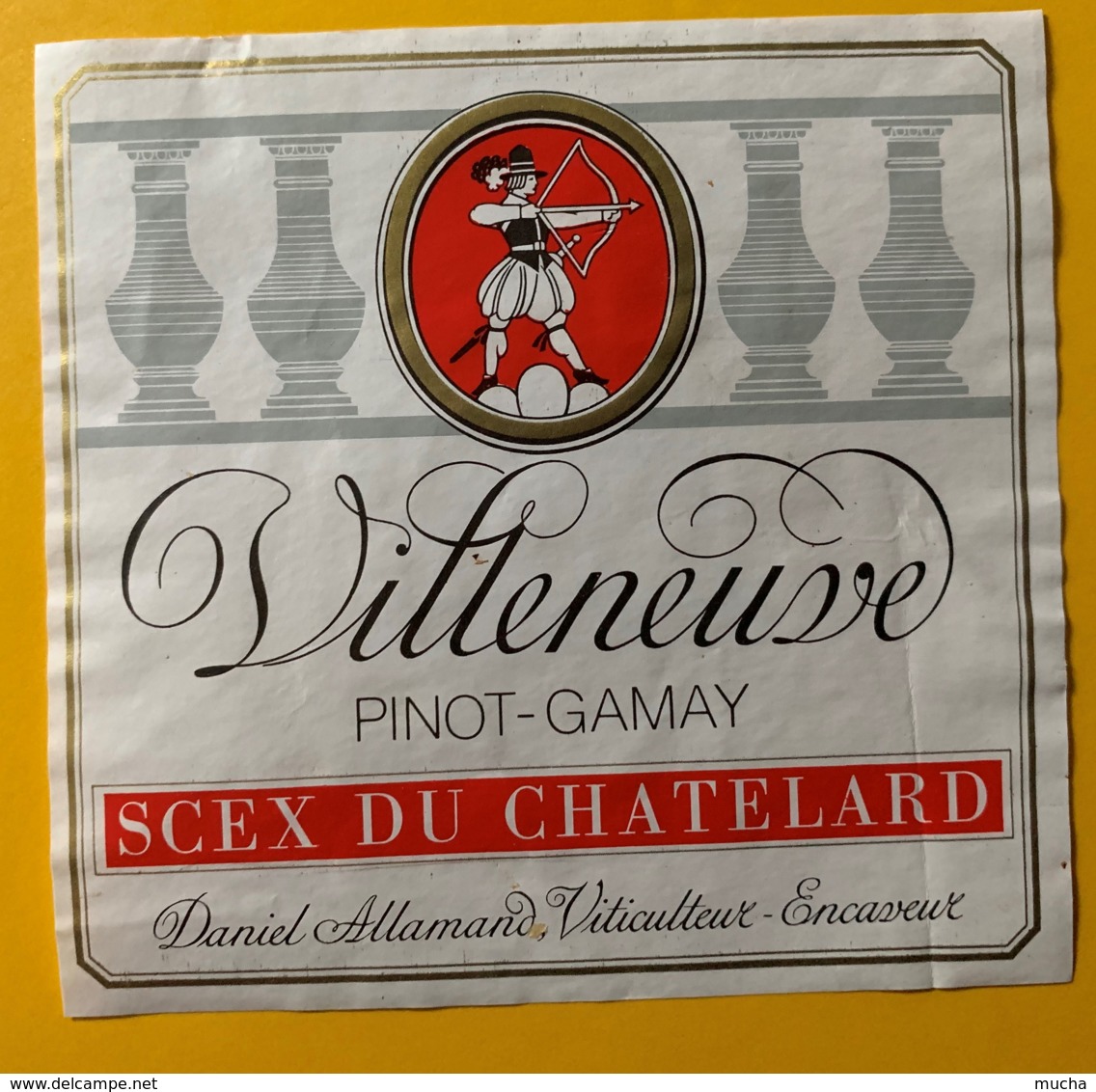 10126 - Villeneuve Pinot-Gamay Scex Du Chatelard  Suisse - Autres & Non Classés