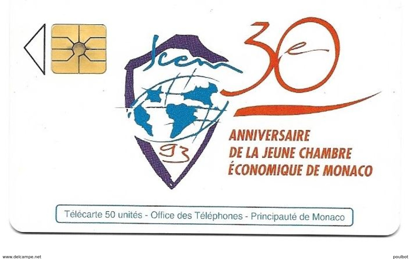 Télécarte Monaco MF 28 - Monace