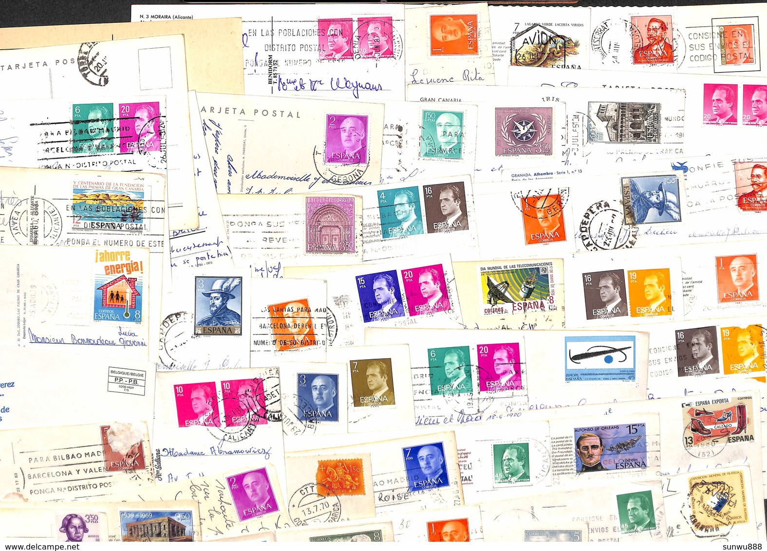 Espagne Spain Espana - Lot 114 cartes postcards (voir zie see scans, petit prix)